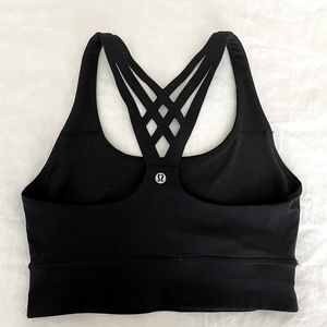 LULULEMON black bring the energy bra | size 8 | like new